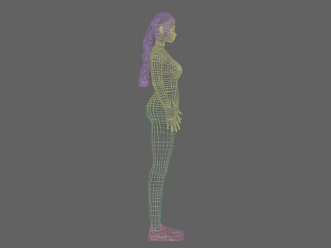 Basic Beautiful girl V29579 3D Model