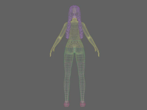 Basic Beautiful girl V29579 3D Model