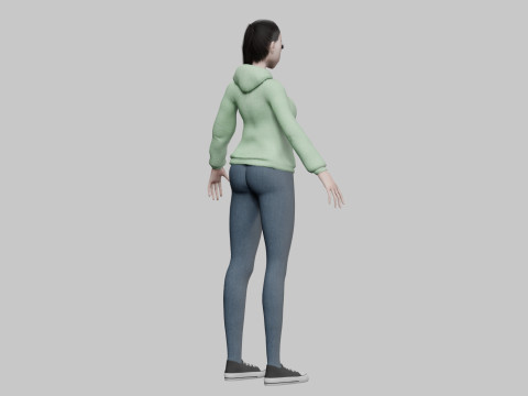 Basic classic girl V24884 Modelo 3D