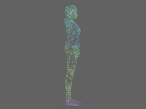 Basic classic girl V24884 Modelo 3D