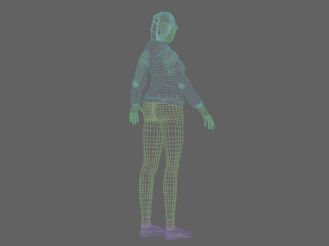 Basic classic girl V24884 Modelo 3D