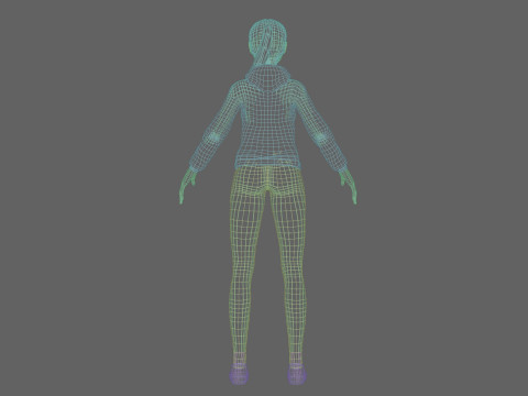 Basic classic girl V24884 Modelo 3D