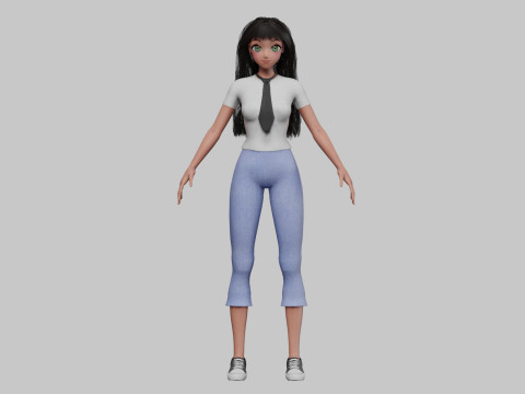 Basic cool girl V33558 Modelo 3D