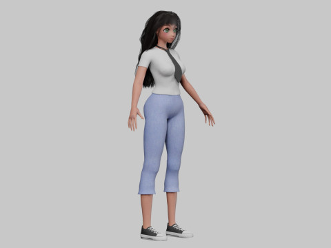 Basic cool girl V33558 Modelo 3D