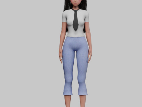 Basic cool girl V33558 Modelo 3D