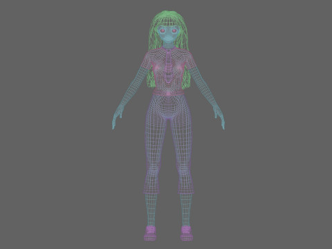 Basic cool girl V33558 Modelo 3D