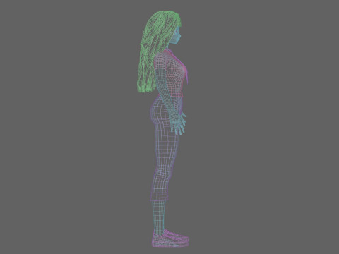 Basic cool girl V33558 Modelo 3D