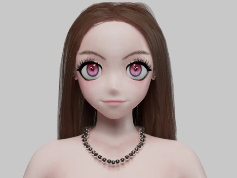 Basic Standard girl V30262 3D Model