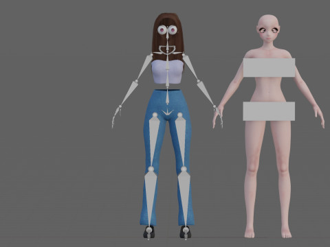 Basic Standard girl V30262 Modelo 3D