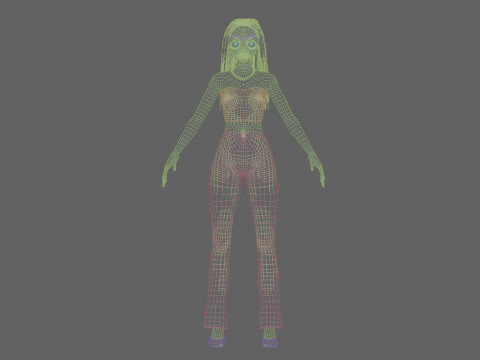 Basic Standard girl V30262 Modelo 3D