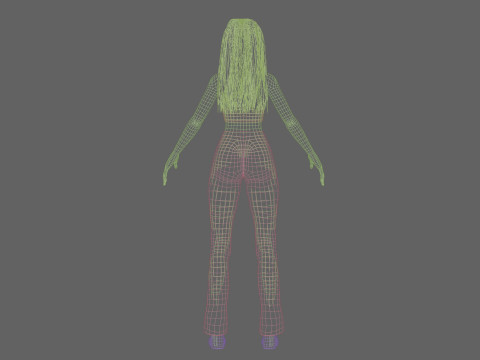 Basic Standard girl V30262 Modelo 3D