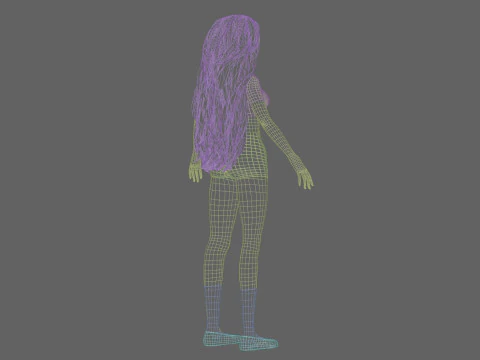 Basic sweet girl V37365 3D Model