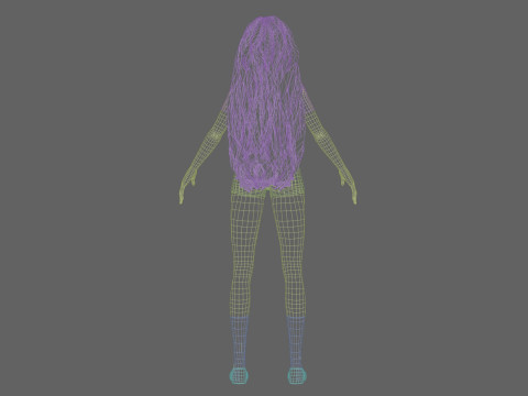 Basic sweet girl V37365 3D Model