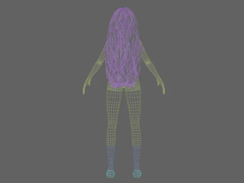 Basic sweet girl V37365 3D Model