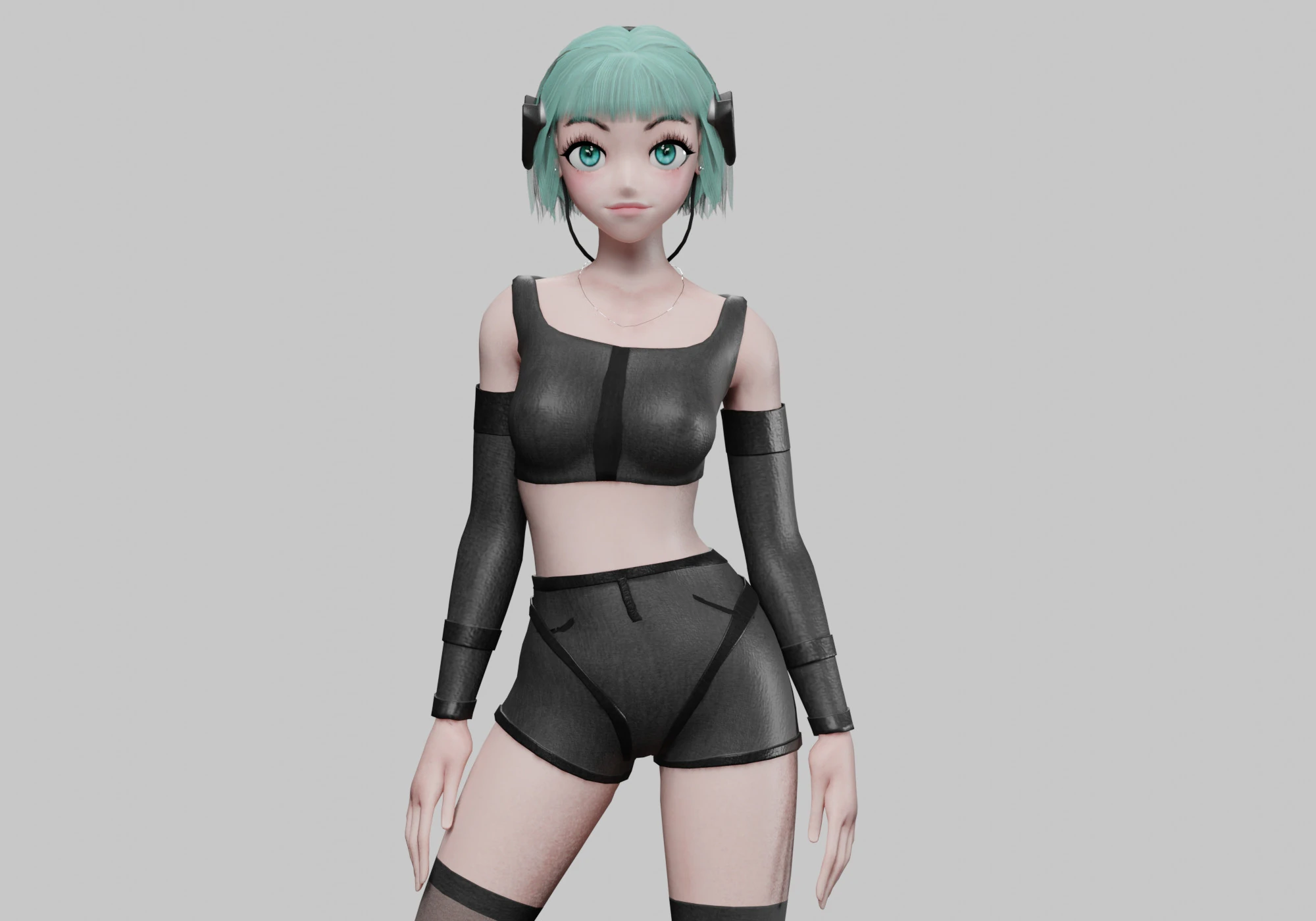 Beautiful Basic girl V35191 3D Model .c4d .max .obj .3ds .fbx .stl .blend 