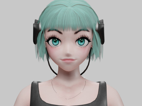 Beautiful Basic girl V35191 3D Model
