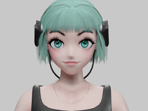 Beautiful Basic girl V35191 3D Model