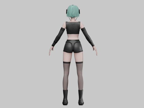 Beautiful Basic girl V35191 3D Model