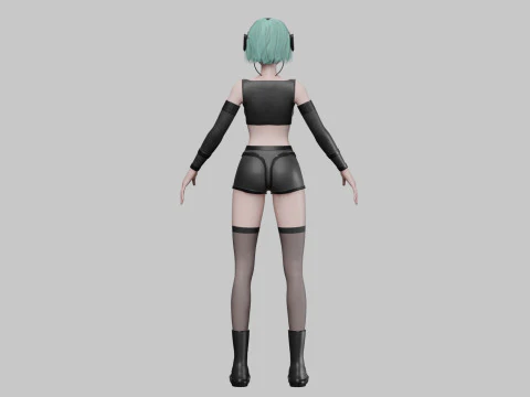 Beautiful Basic girl V35191 3D Model