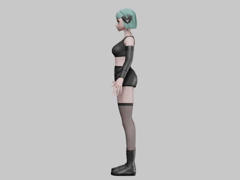Beautiful Basic girl V35191 3D Model