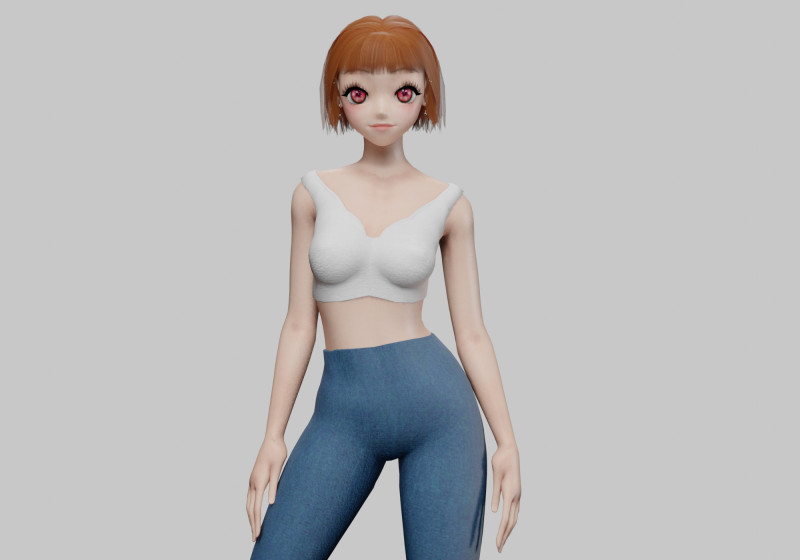 Beautiful cute girl V30775 3D मॉडल .c4d .max .obj .3ds .fbx .stl .blend 