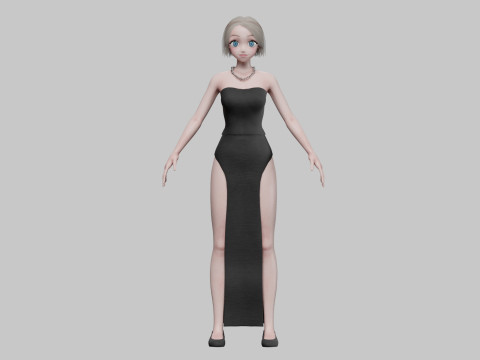 Classic Basic girl V26450 Modello 3D