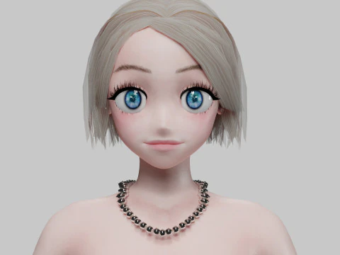 Classic Basic girl V26450 3D Model