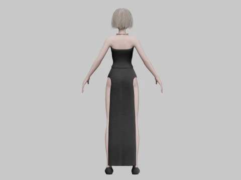 Classic Basic girl V26450 3D Model
