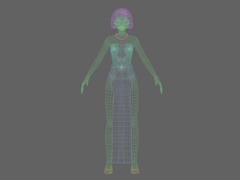 Classic Basic girl V26450 Modello 3D