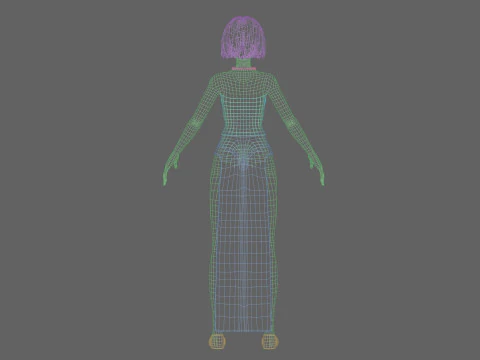 Classic Basic girl V26450 3D Model