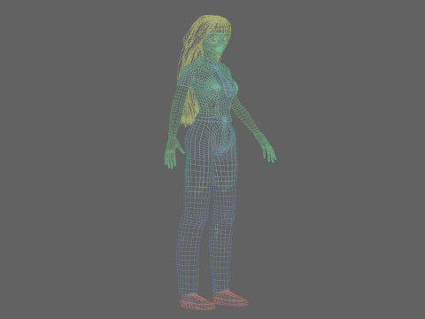 Cool Basic girl V35584 Modèle 3D