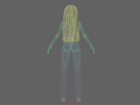 Cool Basic girl V35584 Modèle 3D