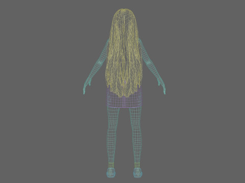 Cool cute girl V33027 Modelo 3D