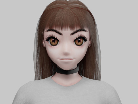Cute Young girl V30728 Modelo 3D