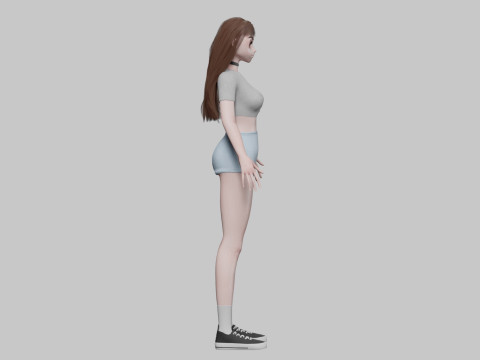 Cute Young girl V30728 Modelo 3D