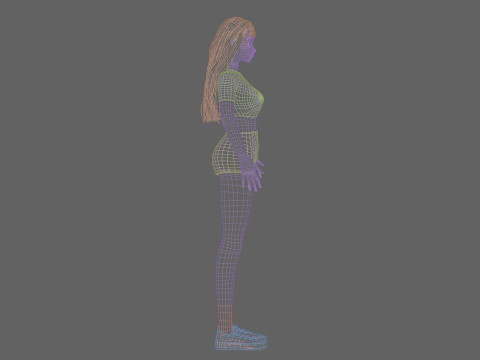 Cute Young girl V30728 Modelo 3D