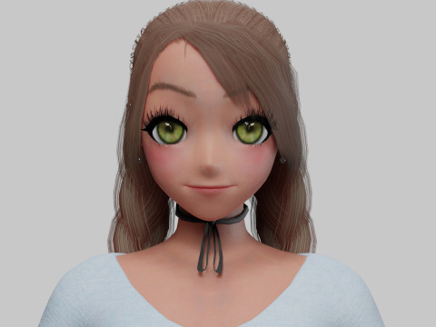 Standard Basic girl V28566 Modelo 3D