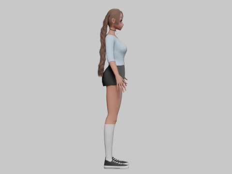 Standard Basic girl V28566 Modelo 3D