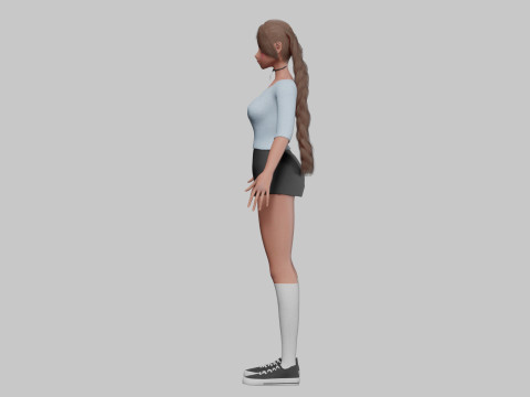 Standard Basic girl V28566 Modelo 3D