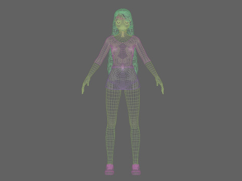 Standard Basic girl V28566 Modelo 3D