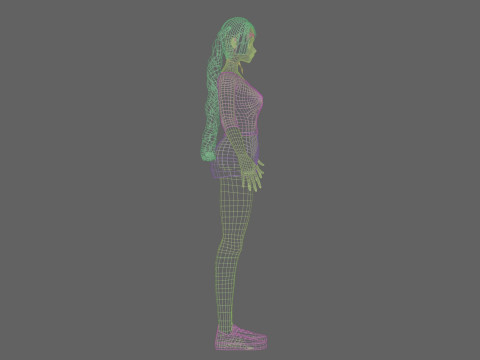 Standard Basic girl V28566 Modelo 3D