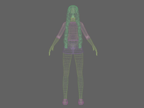 Standard Basic girl V28566 Modelo 3D