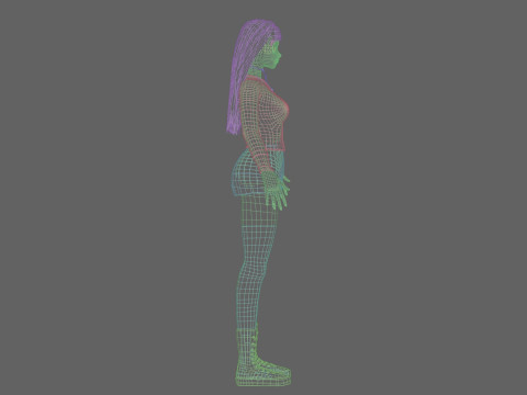 Stylized cute girl V35339 Modèle 3D