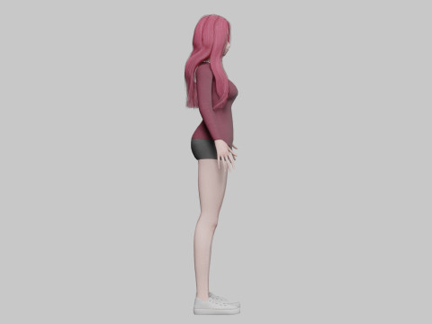 Sweet anime girl V26462 3D मॉडल