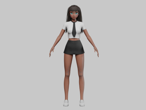Sweet Basic girl V32839 3D Model