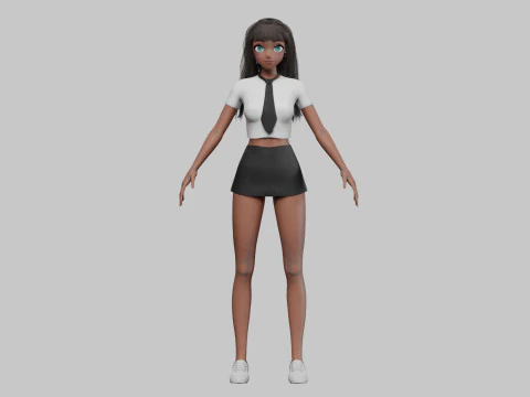 Sweet Basic girl V32839 3D Model