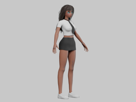 Sweet Basic girl V32839 3D Model