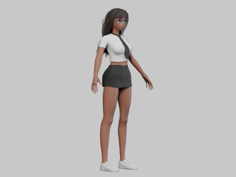 Sweet Basic girl V32839 3D Model