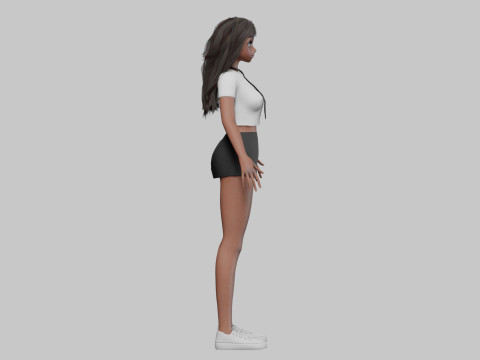 Sweet Basic girl V32839 3D Model