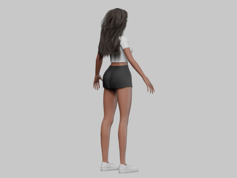 Sweet Basic girl V32839 3D Model